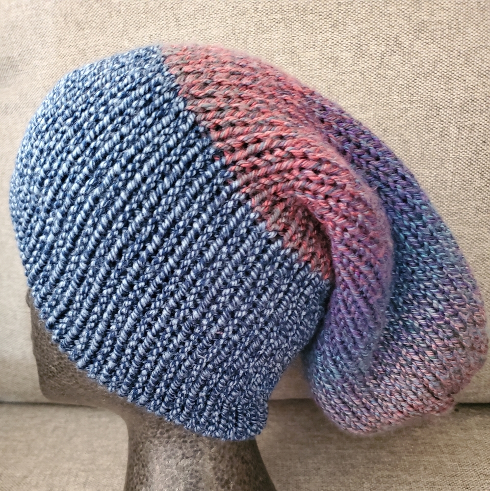 Reversible Handmade Unisex Beanie - Picture 2 of 4